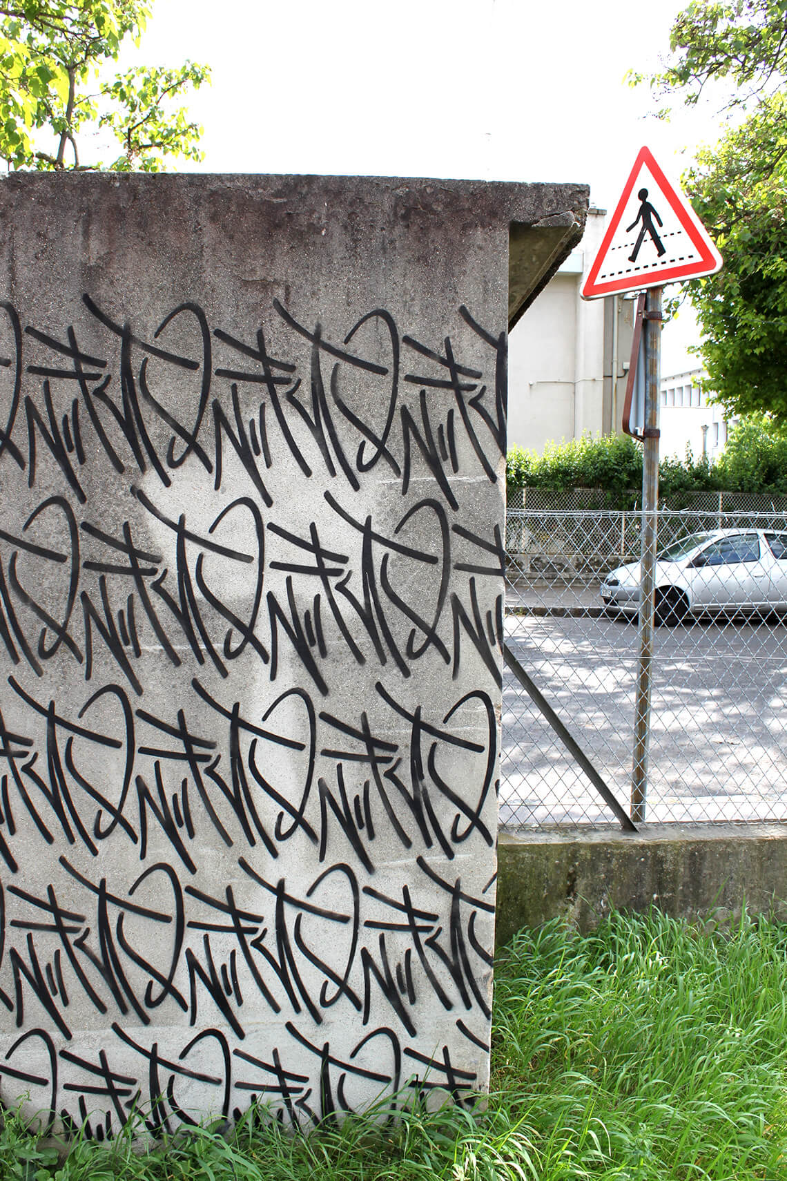 Street art motif graffiti